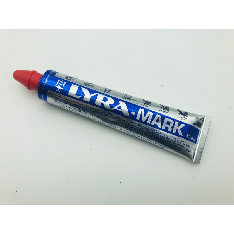 Marqueur en tube - Peinture indélébile - 50 ml - Blanc - Lyra