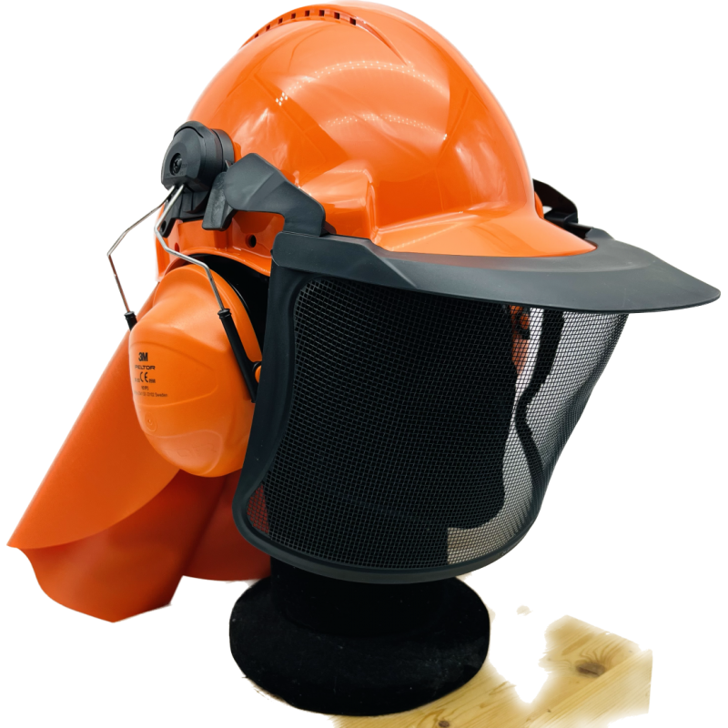 Casque forestier Forest Ranger orange - Outillage INDUSTRIE SAS