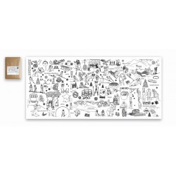 Coloriage XXL "montagne"