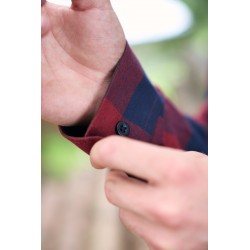 ZIMMER - Chemise à carreaux 515 rouge