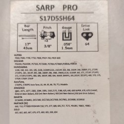 SARP - GUIDE CHAINE SARP S17D5SH64