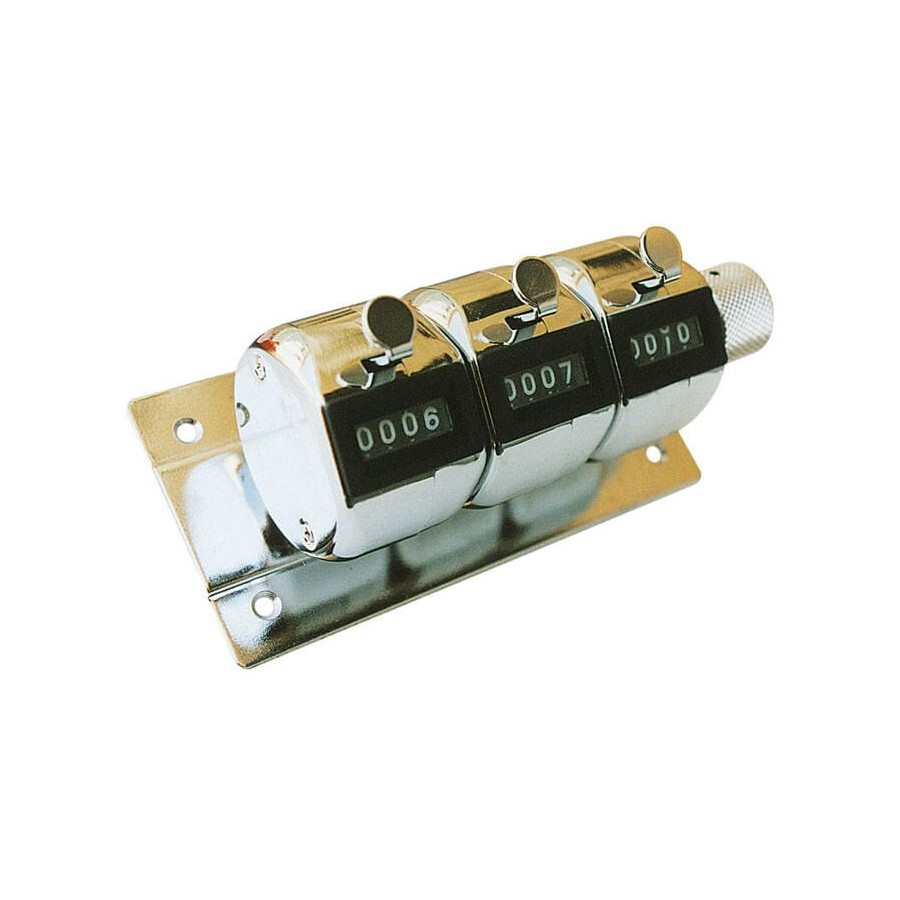 Compteur metallique triple