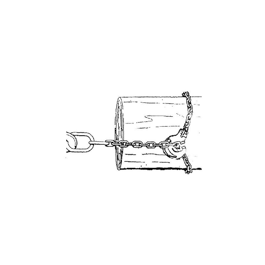 Chaine 10mm anneau+crochet