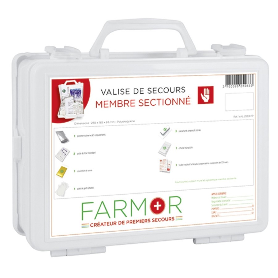 "valise ""membre sectionne"" + support "