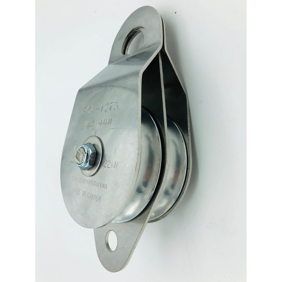 Poulie double 100mm 44 kn