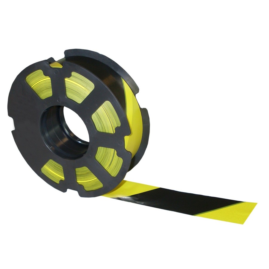 Ruban jaune/noir 500m x 50mm