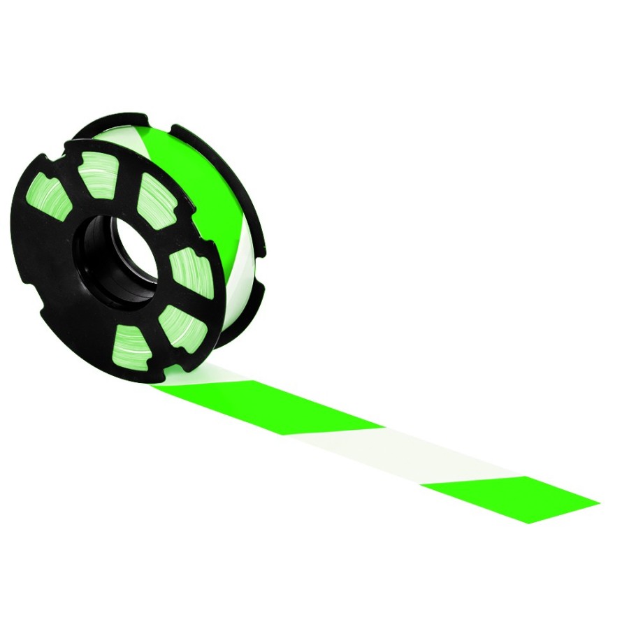 Ruban vert/blanc 500m x 50mm