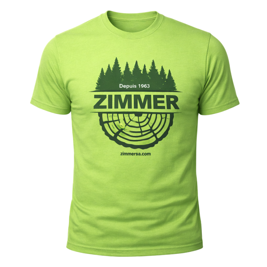 Tee-shirt zimmer vert prairie