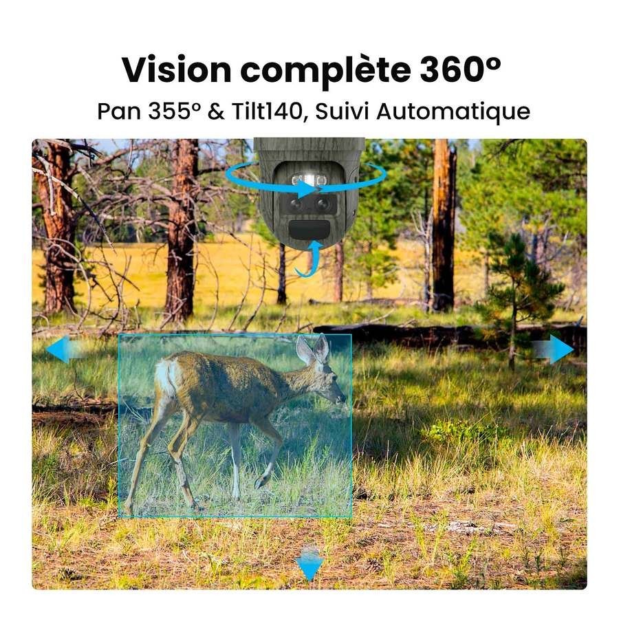 Caméra GO G770 avec panneau solaire