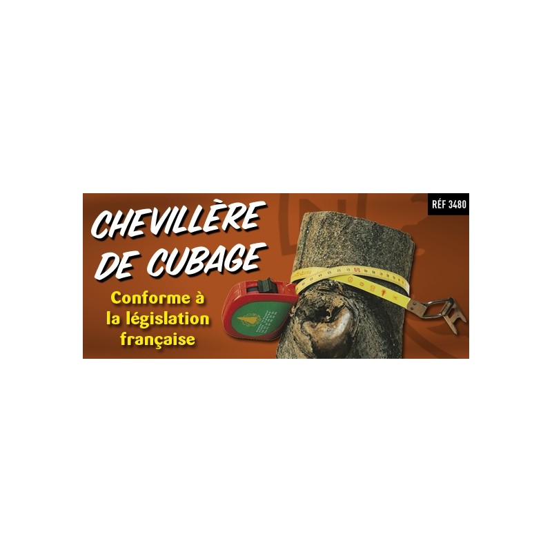 chevillère de cubage 3m (ruban d'estimation)