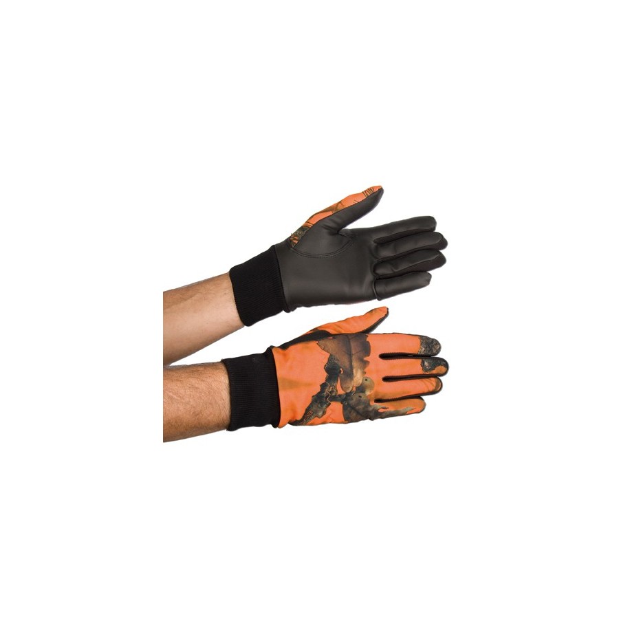 Gants softshell somlys camo orange