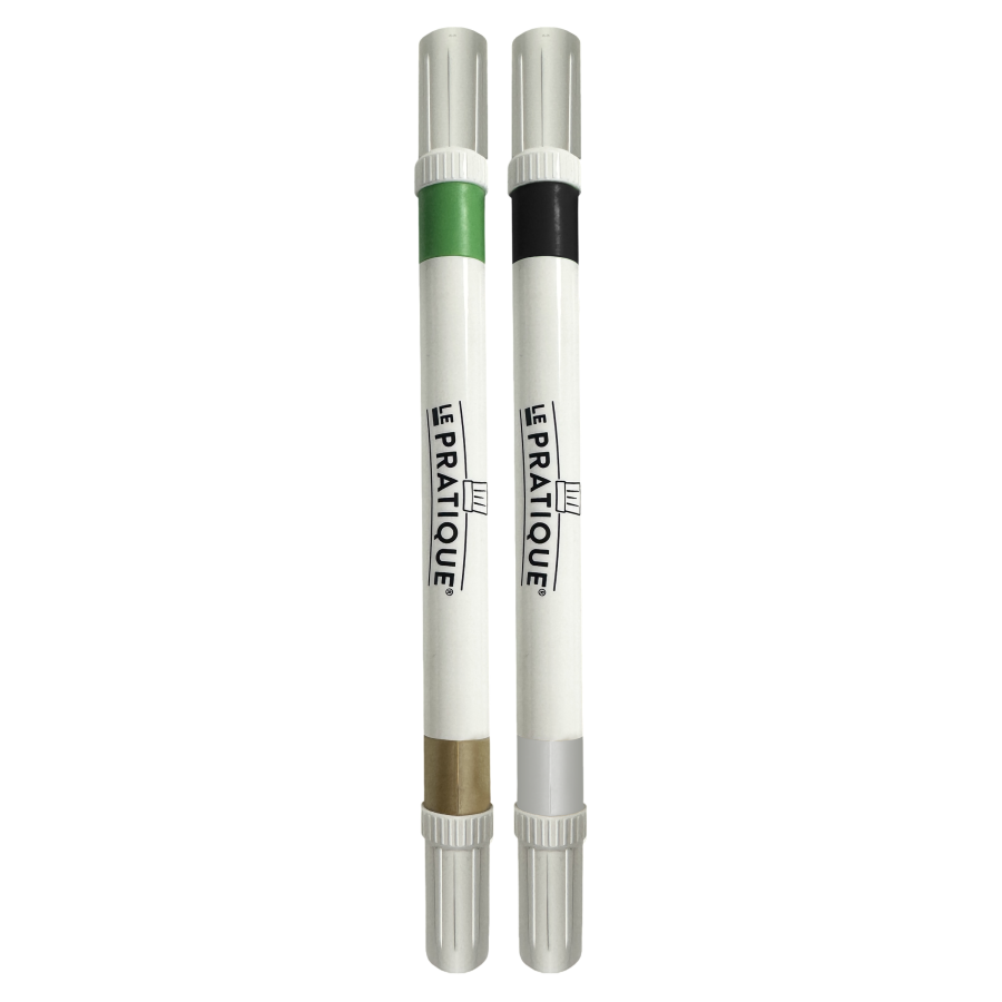 Marqueurs double mines pour bocaux (lot de 2)