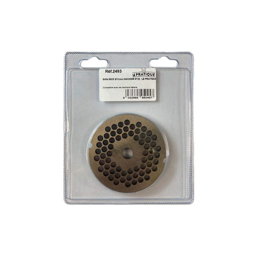 Grille Ø6mm hachoir N°22