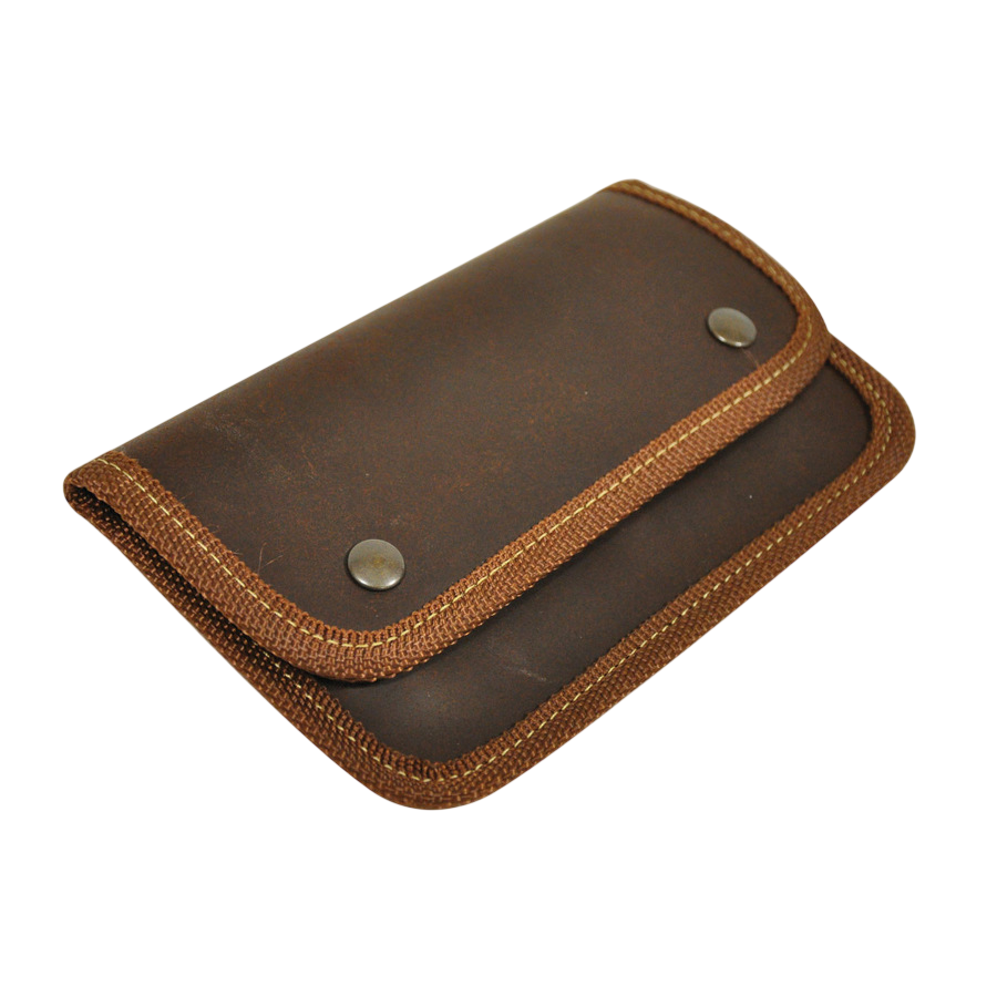 Pochette 10 balles en cuir vieilli