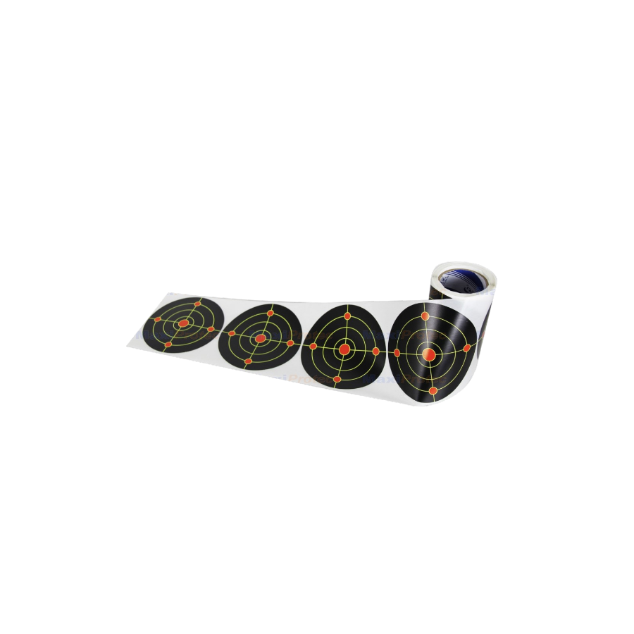 Rouleau 200 cibles réactives adhésives 12cm