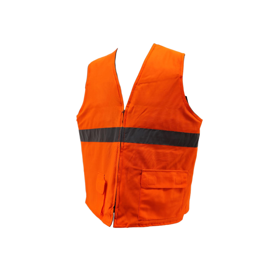 Gilet reversible orange/vert