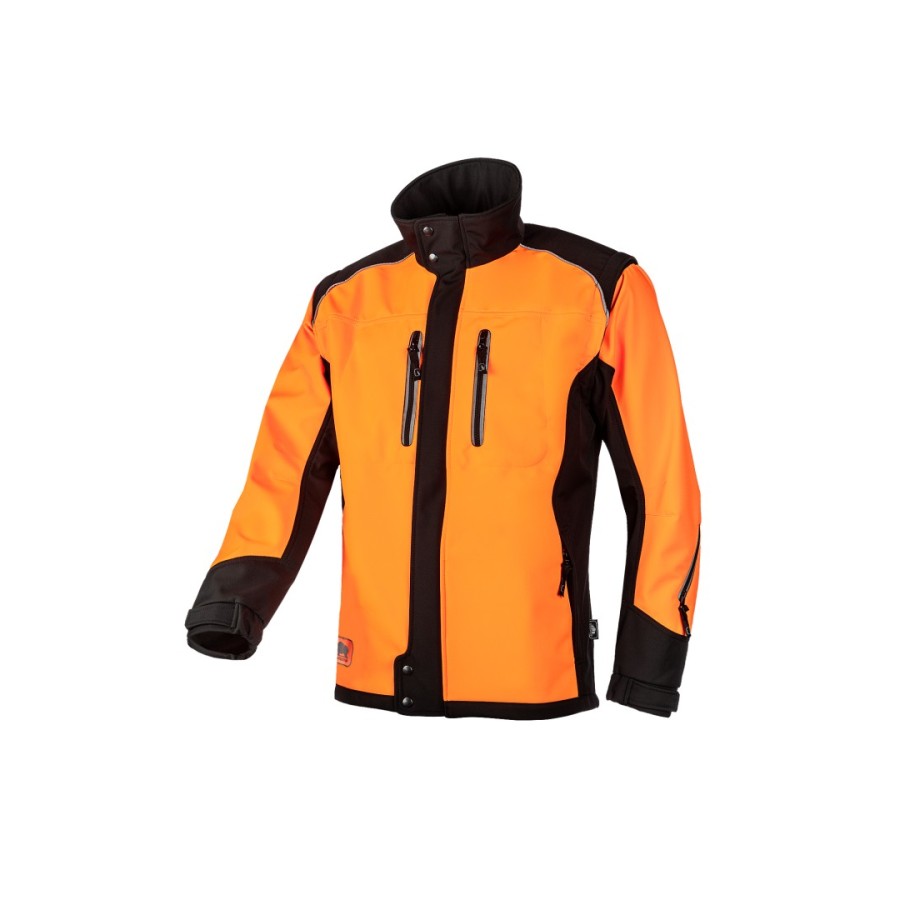 Veste softshell 1sws orange/noir
