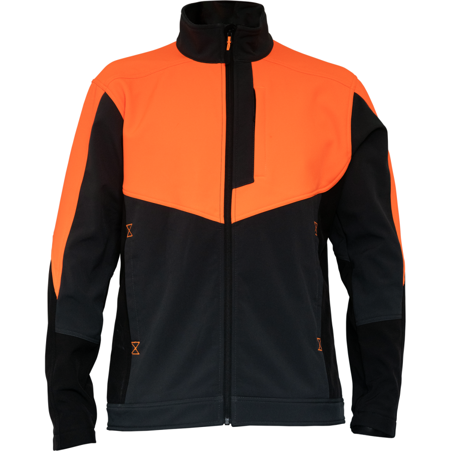 Veste softshell odon orange