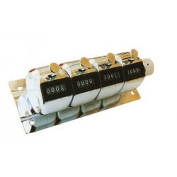 compteur metal quadruple