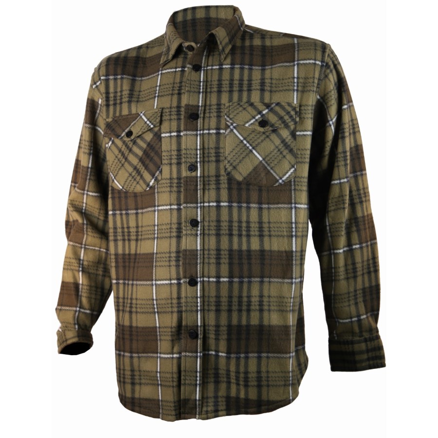 Chemise treeland vert polaire t501