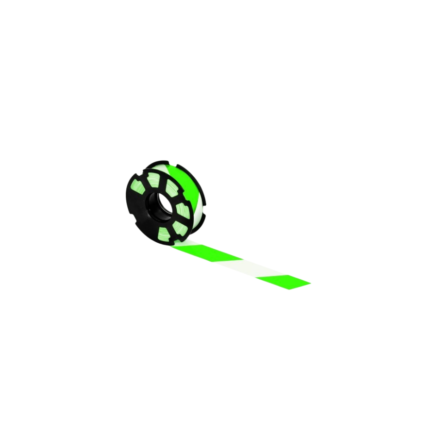 Ruban vert/blanc 500m x 50mm