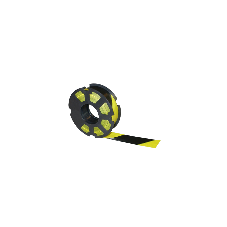 Ruban jaune/noir 500m x 50mm