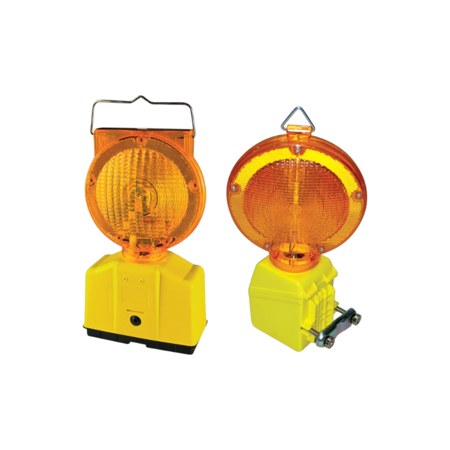 Lampe de chantier clignotante