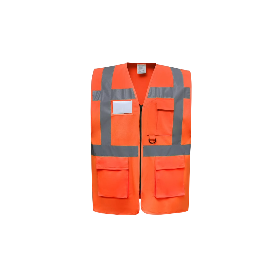 Gilet HV orange avec poches