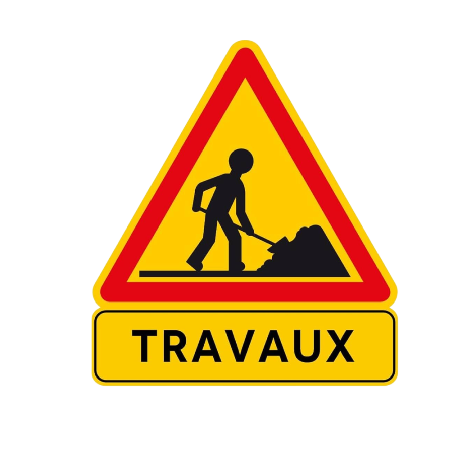 Panneau travaux 700mm