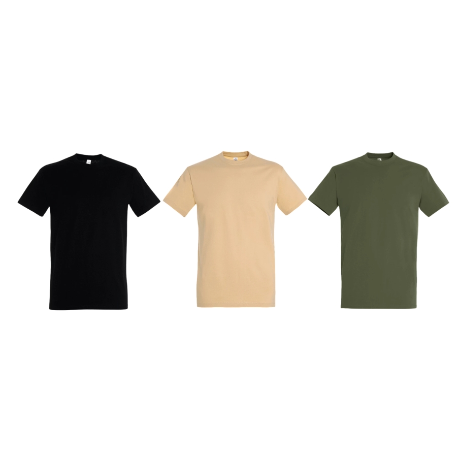 Tee shirt unis lot de 3