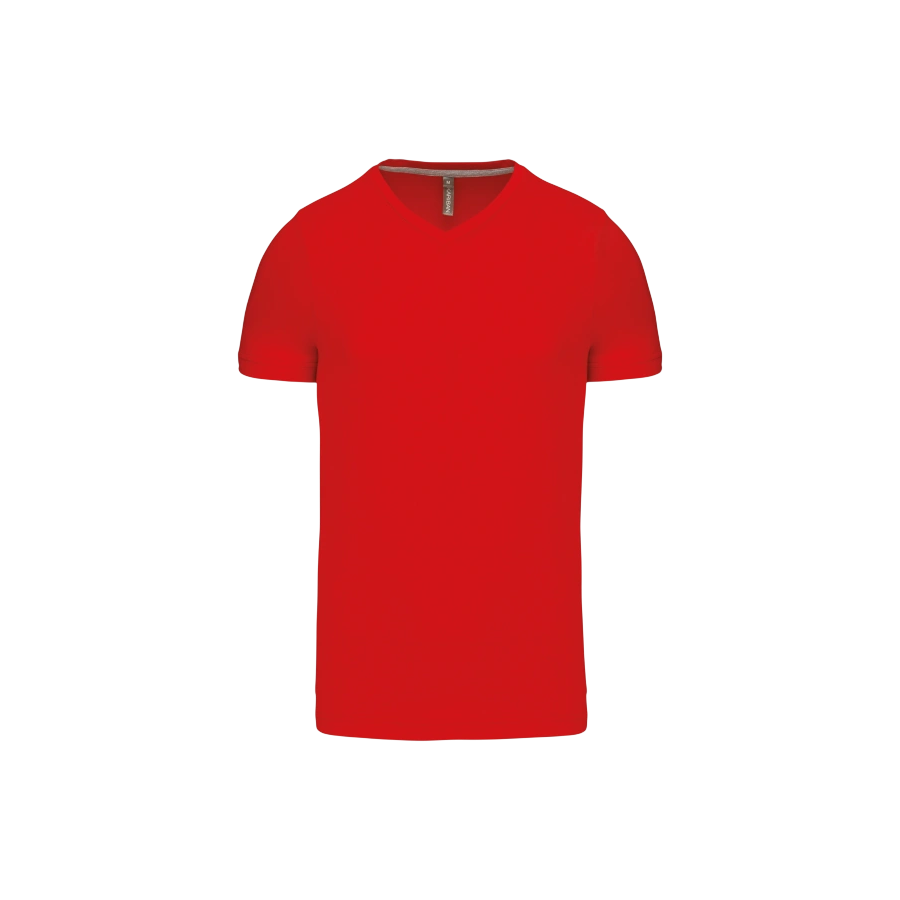 Tee shirt kariban rouge col v