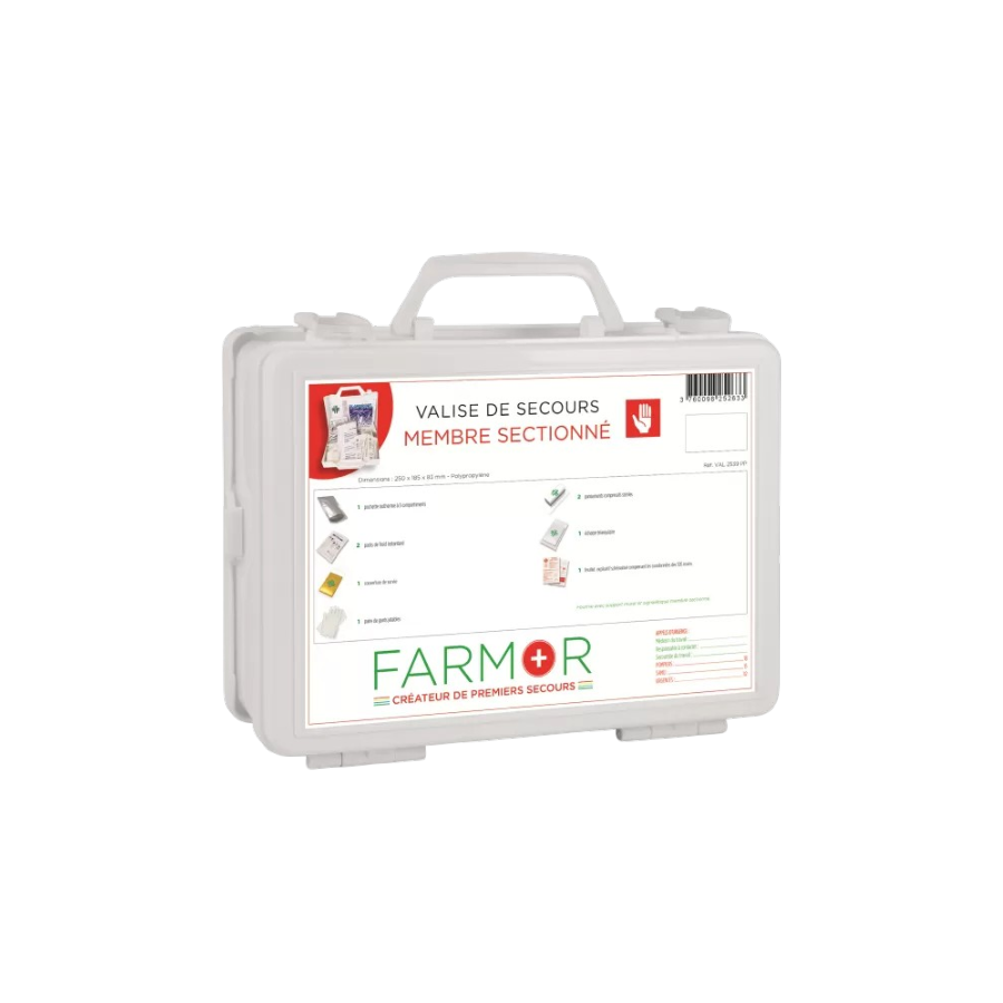 "valise ""membre sectionne"" + support "