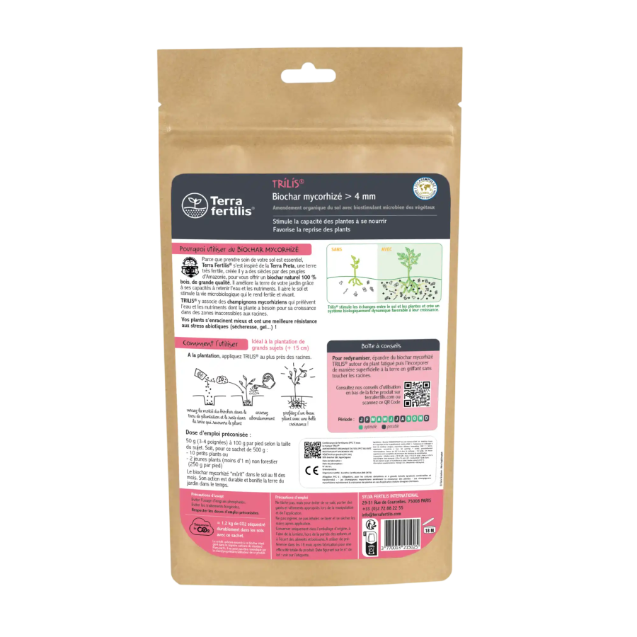 Biochar mycorhizé Trilis   4 mm
