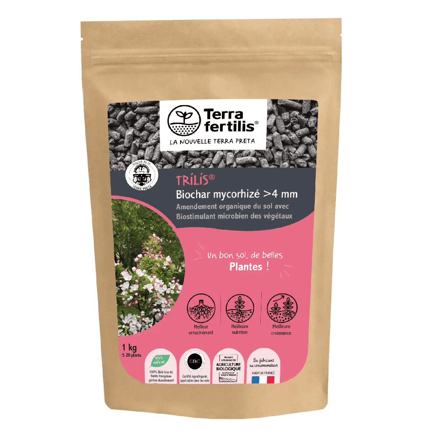 Biochar mycorhizé Trilis   4 mm