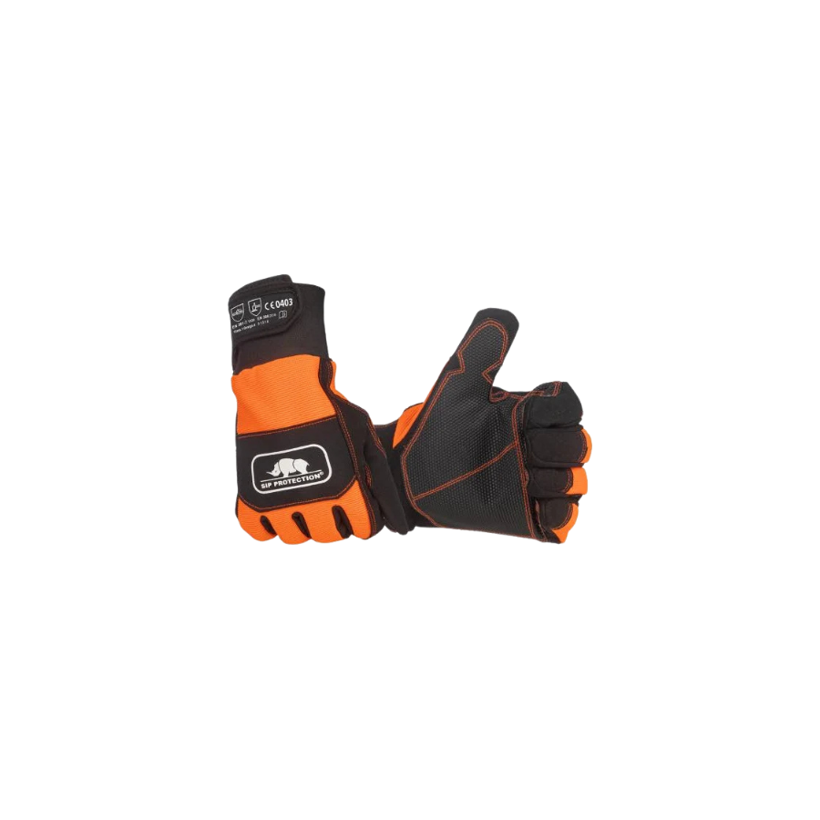 Gants de debardage orange 2xd1
