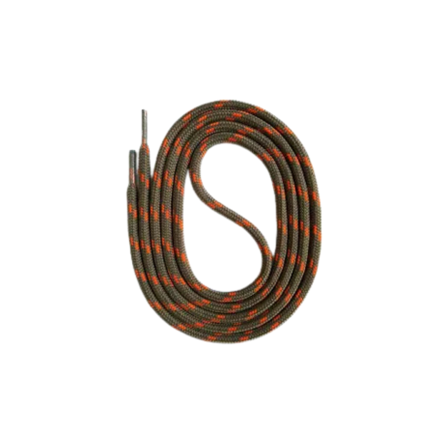 Paire de lacets olive-orange