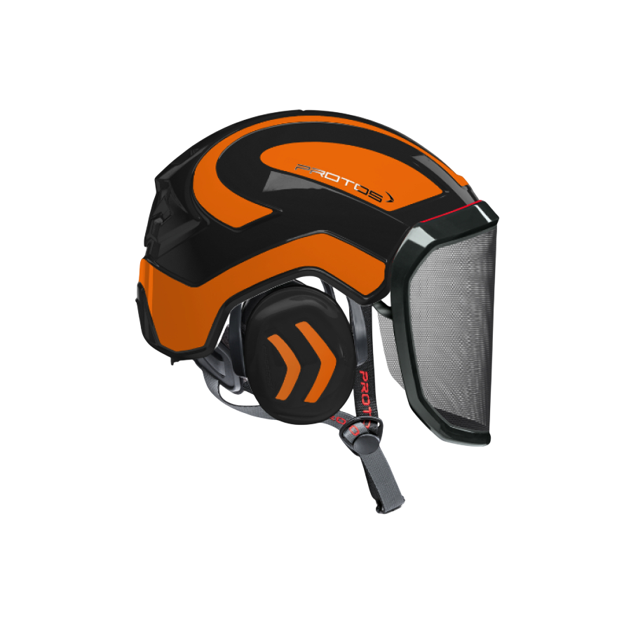 Noir orange fluo