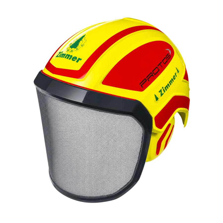 Casque forest zimmer jaune fluo roug