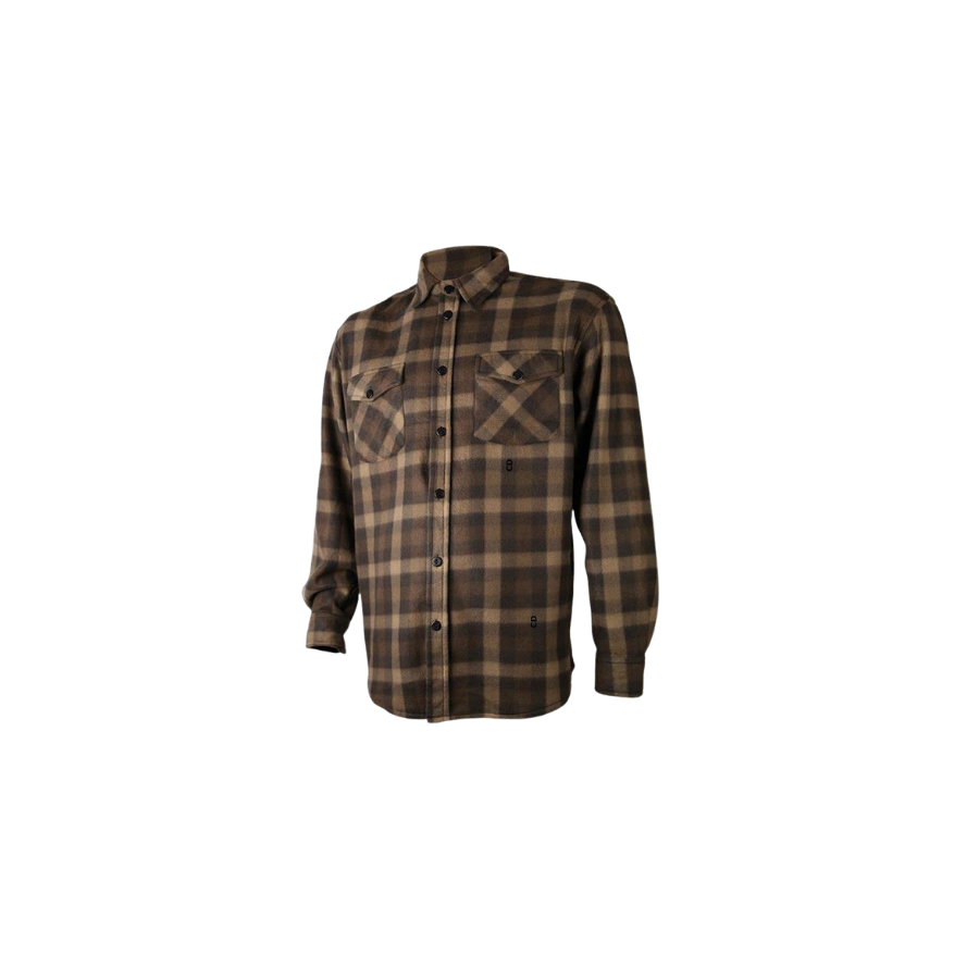 Chemise treeland marron polaire t502
