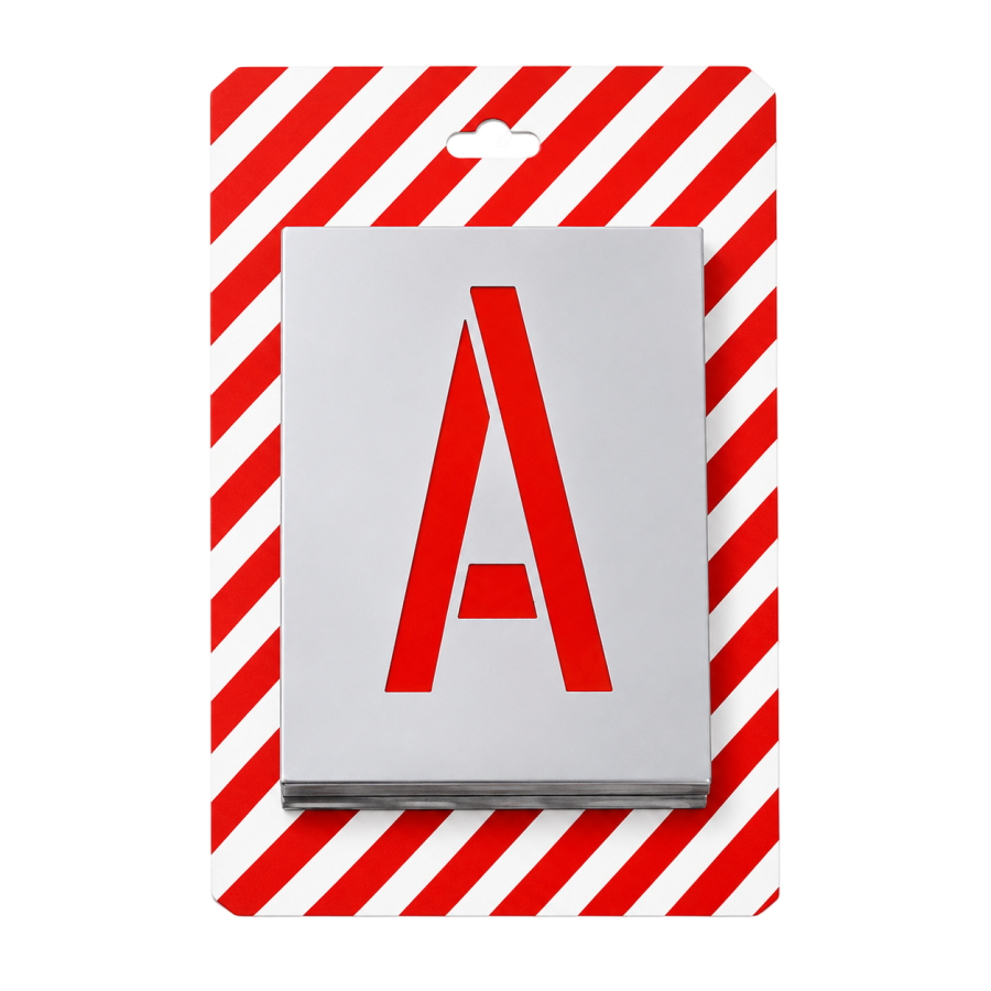 Pochoir pour lettres