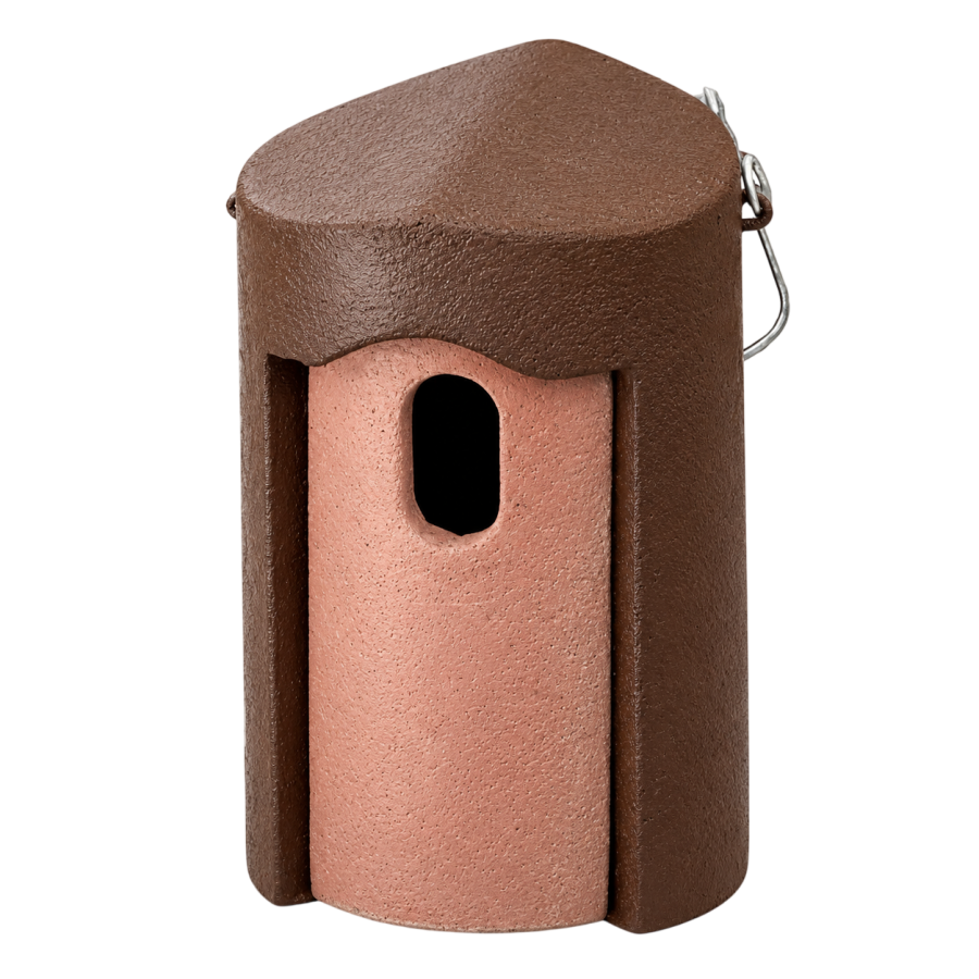 Nichoir 1b en beton de bois oval