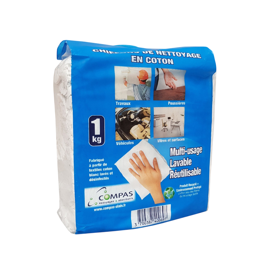 Chiffons textile blancs 1kg