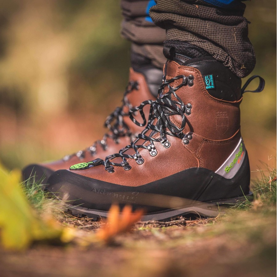 Chaussures anticoupure Scafell Lite Classe 2 AT33200 - Marron
