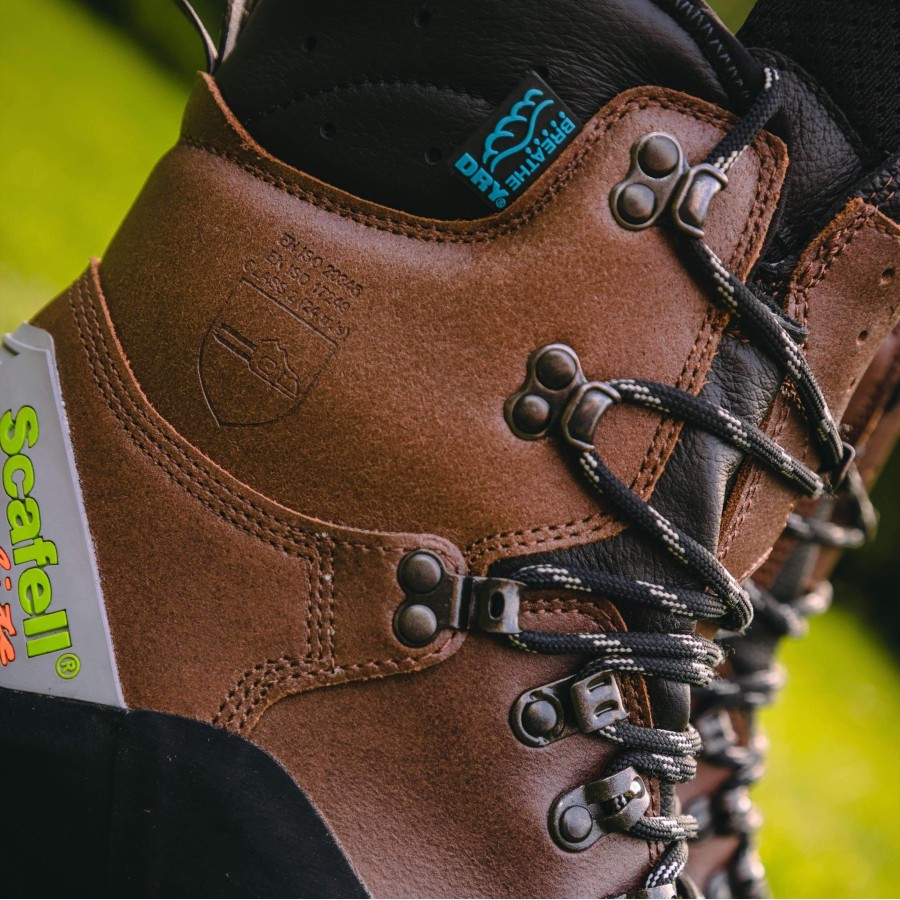 Chaussures anticoupure Scafell Lite Classe 2 AT33200 - Marron