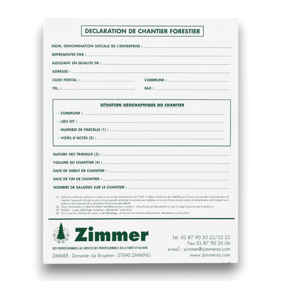 "panneau ""declaration de chantier..."""
