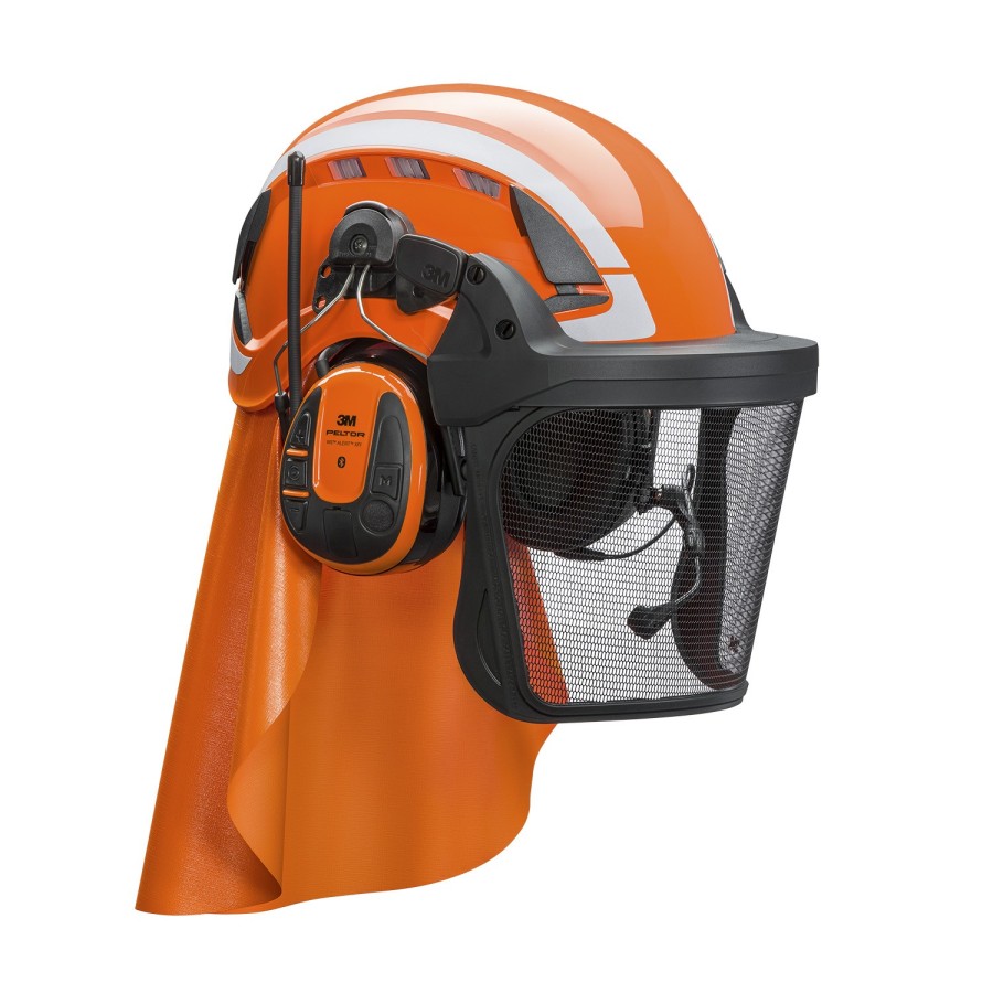 Casque forestier X5500+FH1+5J+ALERT XPI