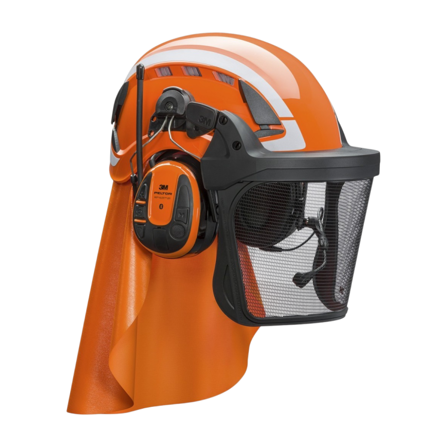 Casque forestier X5500+FH1+5J+ALERT XPI