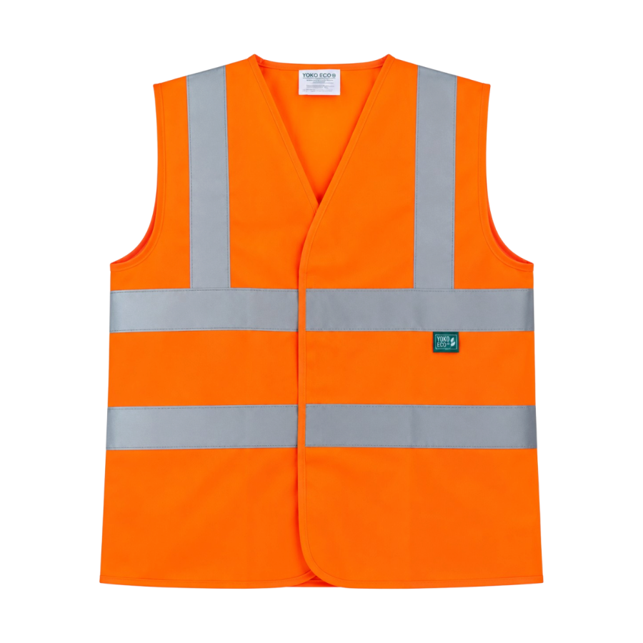 Gilet HV orange avec poches