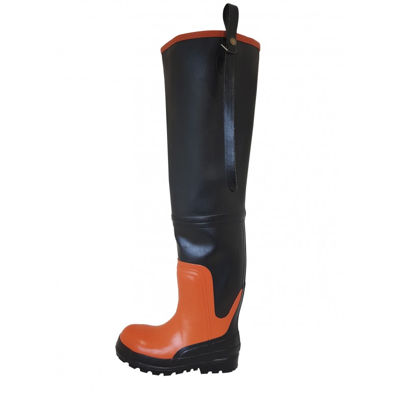 Waders néoprène anti coupure avec bottes sécurité S5