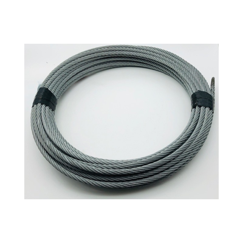 Câble acier tressé 1,6mm, embout 7x7x1800mm (25pcs)